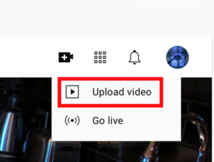 Upload video to YouTube Screen Shot